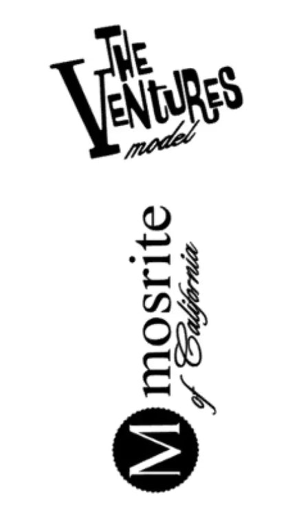 Mosrite Guitar Headstock Decal Logo Waterslide The Ventures