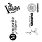 Mosrite ramones the ventures headstock decal logo guitar