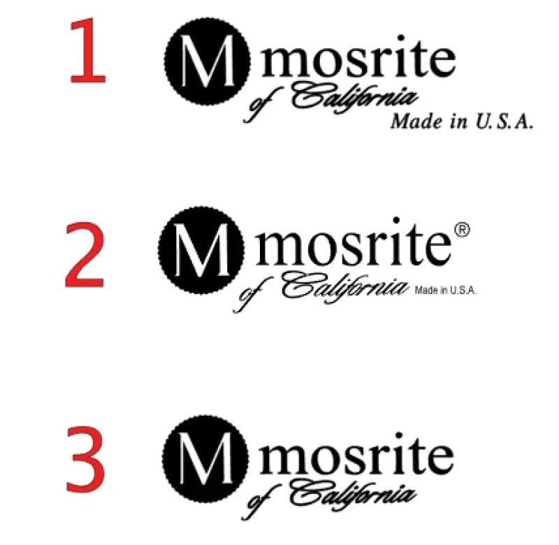 Mosrite Guitar Headstock Decal Logo Waterslide USA