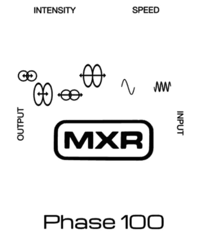 MXR Phase 100 script And Block Style Guitar Pedal Repro