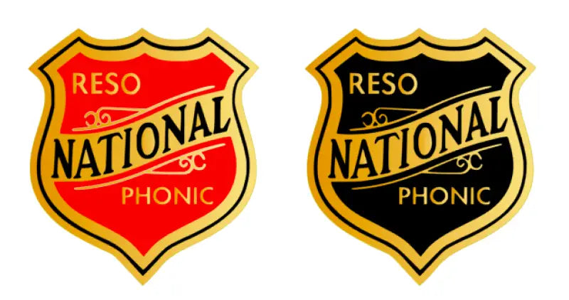 National Reso - phonic Color Over Foil Headstock Decal Logo