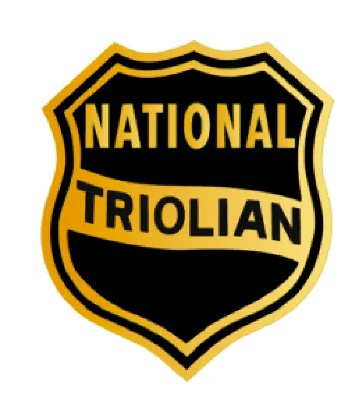 National Triolian Color Over Foil Headstock Decal Logo