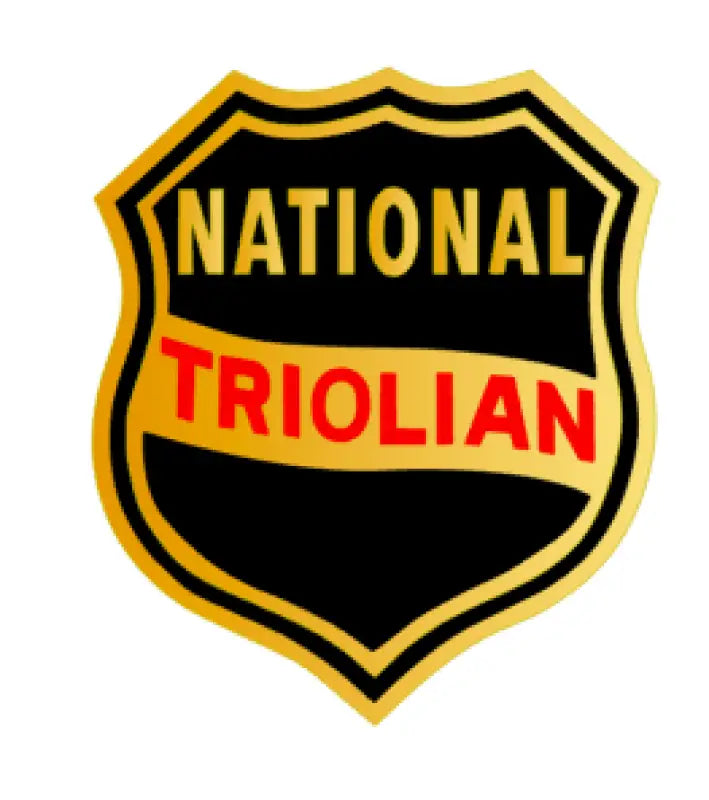 National Triolian Color Over Foil Headstock Decal Logo