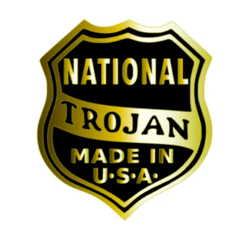 National Trojan Color Over Foil Headstock Decal Logo Badge