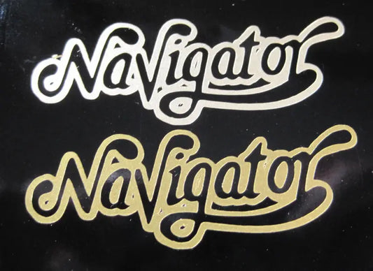 Navigator ESP Guitar Headstock Decal Gold Metallic Vinyl