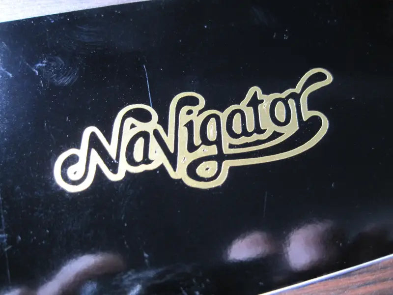 Navigator ESP Guitar Headstock Decal Gold Metallic Vinyl