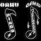 Oahu Tonemaster or Diana Guitar Headstock Decal Logo