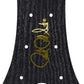 Paul Reed Smith PRS SE Guitar Headstock Decal Logo Complete Ebony Wood Grain Vinyl Overlay Gold Foil Logo