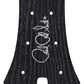 Paul Reed Smith PRS SE Guitar Headstock Decal Logo Complete Ebony Wood Grain Vinyl Overlay Silver Foil Logo