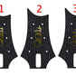 Paul Reed Smith PRS SE Guitar Headstock Decal Logo Complete Ebony Wood Grain Vinyl Overlay Gold Foil Logo