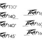 Peavey T-30, T-40, T-45, T-60, Guitar Headstock Decal Waterslide