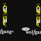 Peavey Wolfgang & Wolfgang Special Headstock Decal Logo White Vinyl & Gold Foil Peel & Stick