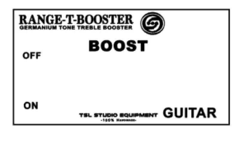 Rangemaster RANGE-T BOOSTER & TREBLE BOOSTER Guitar Pedal