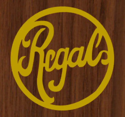 Regal Parlor Guitar Headstock Decal Logo Vinyl or Foil Peel