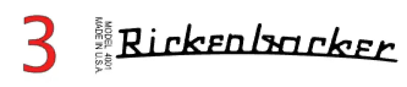 Rickenbacker Guitar or Bass Headstock Truss rod Decal Logo