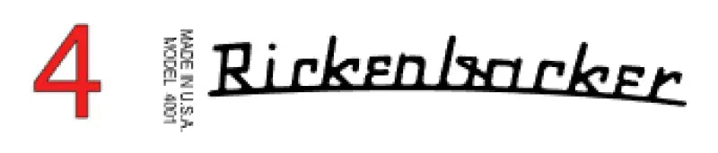 Rickenbacker Guitar or Bass Headstock Truss rod Decal Logo