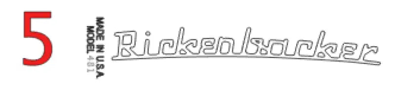 Rickenbacker Guitar or Bass Headstock Truss rod Decal Logo