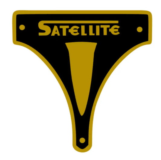 Satellite Coronet Guitar Headstock decal Logo Vinyl Peel and Stick