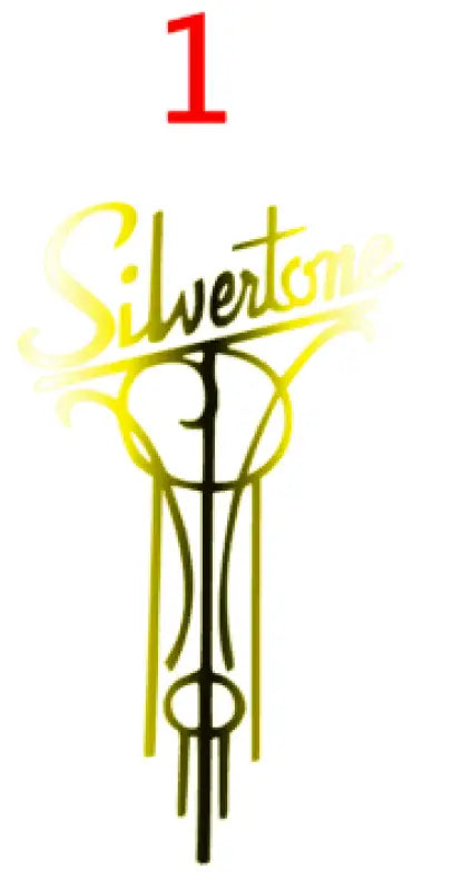 Silvertone Guitar Headstock Decal Logo Vintage To Modern Era