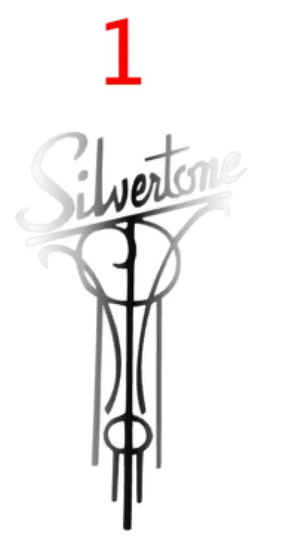 Silvertone Guitar Headstock Decal Logo Vintage To Modern Era