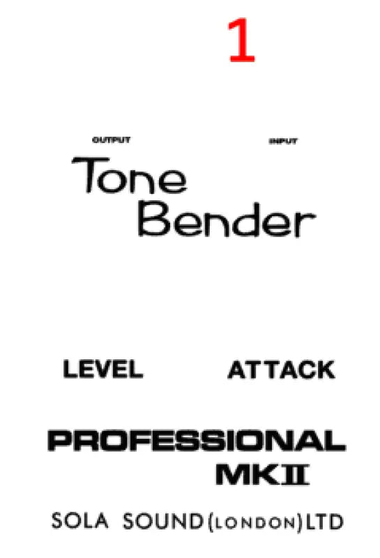 Sola Sound TONE BENDER MK II Guitar Effects Pedal Guitar