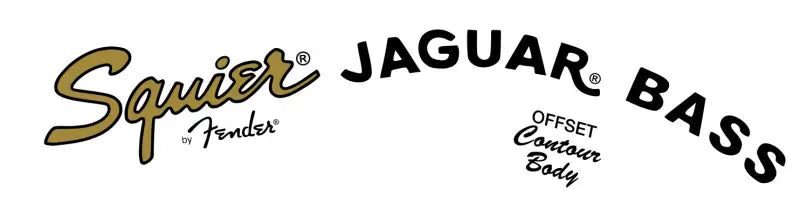 Squier Jaguar Bass Guitar Headstock Decal Logo Waterslide