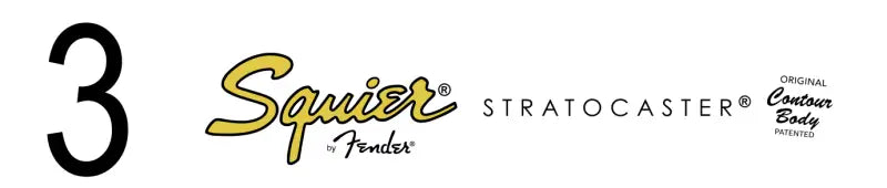 Squier Stratocaster Strat Guitar Headstock Decal Logo