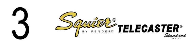 Squier Telecaster Tele Guitar Headstock Decal Logo