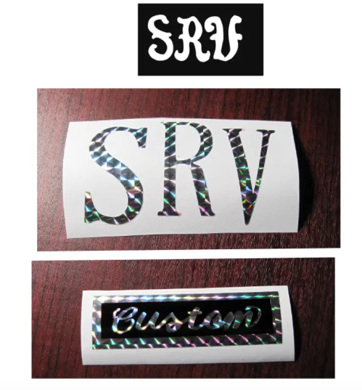 SRV Number One Stevie Ray Vaughn Pick Guard & Custom Body Guitar Decals Stickers