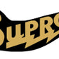 Supro Guitar Headstock Decal Logo Peel & Stick Vinyl - Gold