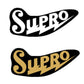 Supro Guitar Headstock Decal Peel & Stick Vinyl