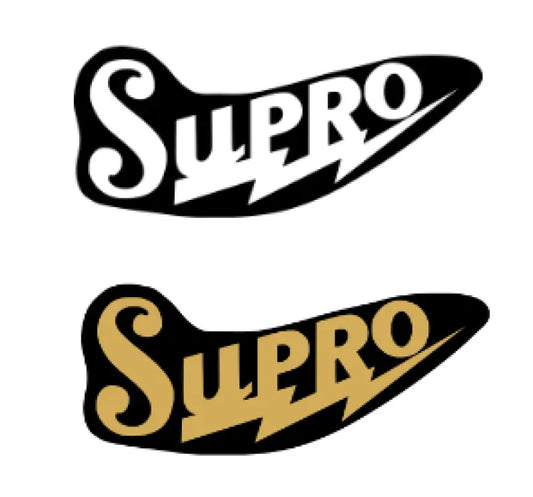 Supro Guitar Headstock Decal Peel & Stick Vinyl