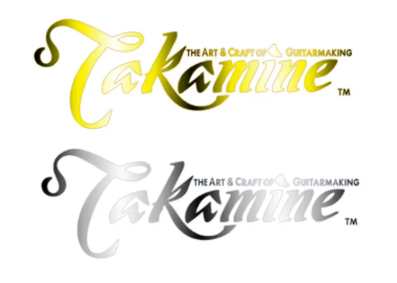 Takamine Guitar The Art & Craft Of Guitar Making Large Pick Guard Decal Silver or Gold Chrome Foil peel & Stick