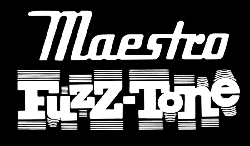 Vintage Maestro Fuzz Tone Pedal Logo Decal Waterslide White