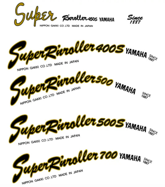 Yamaha Super R'nroller Rocknroller Strat Lawsuit Guitar Headstock Decal Logo Waterslide