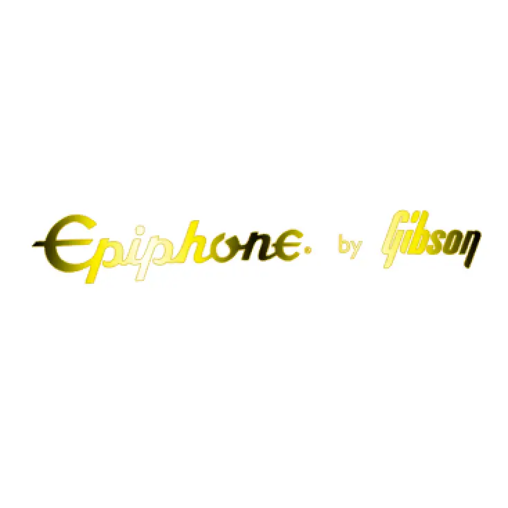 Epiphone By Gibson Guitar Headstock Logo Decal Waterslide Vinyl or Foil Peel & Stick - Guitar-Restore