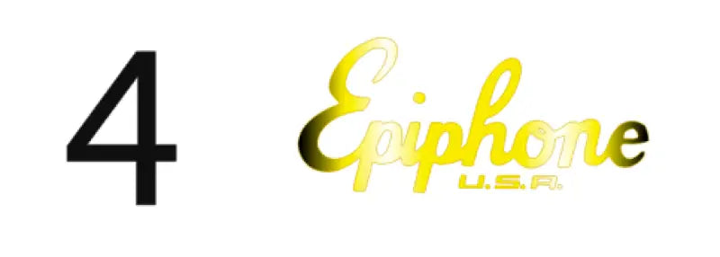 Epiphone Spirit Guitar Headstock Logo Decal Waterslide, Vinyl or Foil Peel & Stick - Guitar-Restore