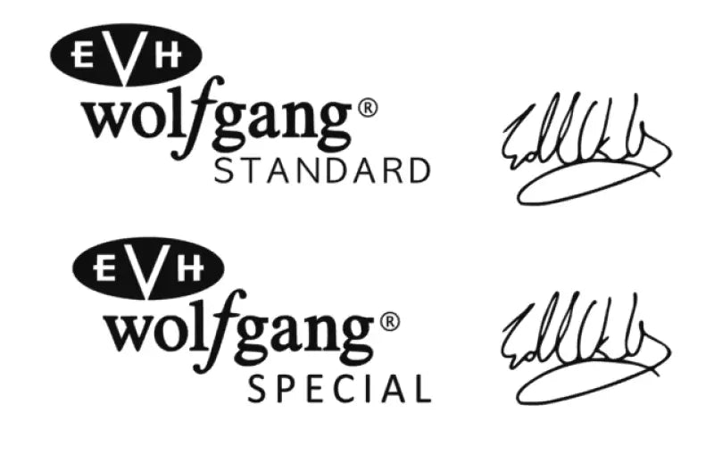 EVH Wolfgang Standard or Special Headstock Decal Logo Waterslide Foil or Vinyl Peel & Stick - Guitar-Restore