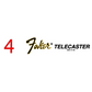 Fender Faker Stratocaster Telecaster Jazzmaster Jazz Bass Precision Bass Headstock Decals Waterslide - Guitar-Restore
