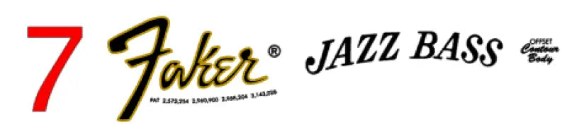 Fender Faker Stratocaster Telecaster Jazzmaster Jazz Bass Precision Bass Headstock Decals Waterslide - Guitar-Restore