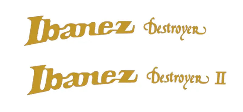 Ibanez Destroyer & Destroyer II Repro Headstock Logo Decal Waterslide or Vinyl Peel & Stick - Guitar-Restore