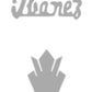 Ibanez Les Paul Style Repro Headstock Logo Decal White Vinyl, Gold or Silver Foil - Guitar-Restore